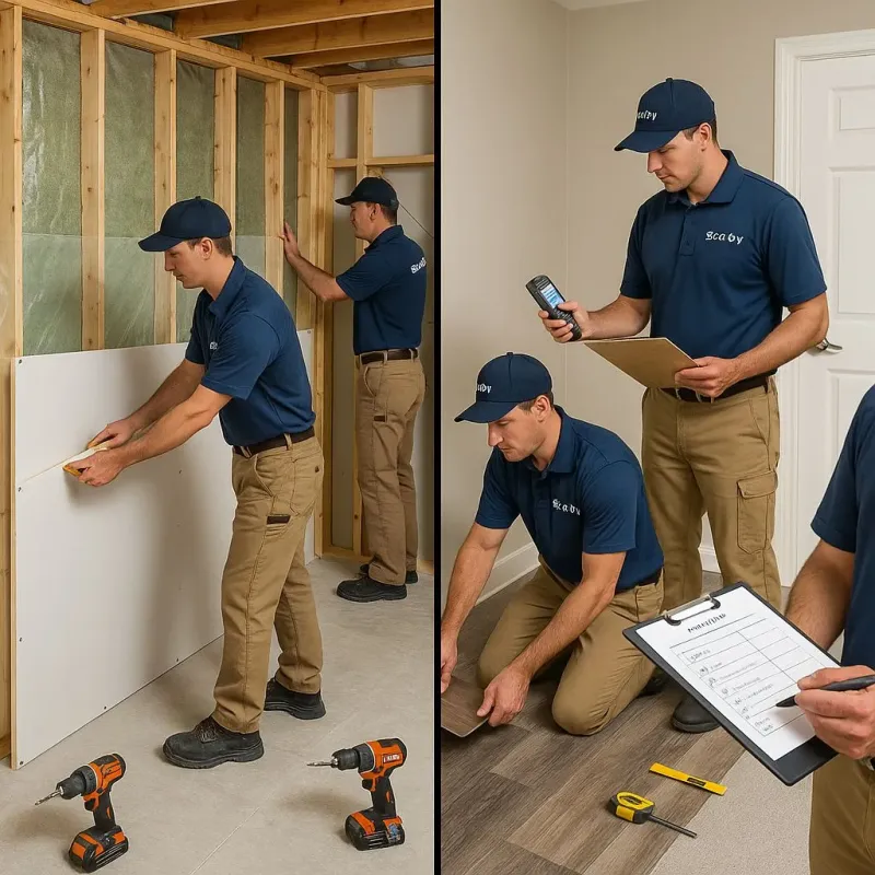 Repairs and Reconstruction process in West Sharyland, TX