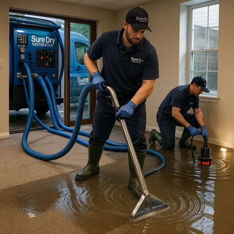 Water Extraction and Removal process in West Sharyland, TX